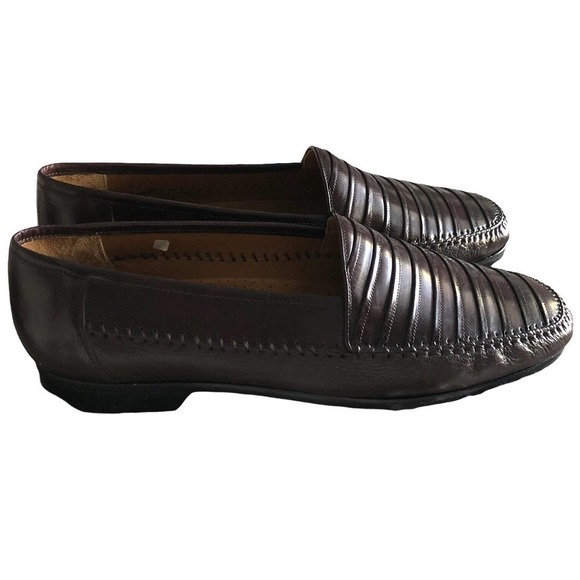 Avventura Mens Dress Shoes Size 13 Brown Leather Slip-on Loafers Spain NWOB